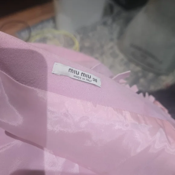 Miu Miu Light Pink Studded Mini Skirt - Picture 4 of 6